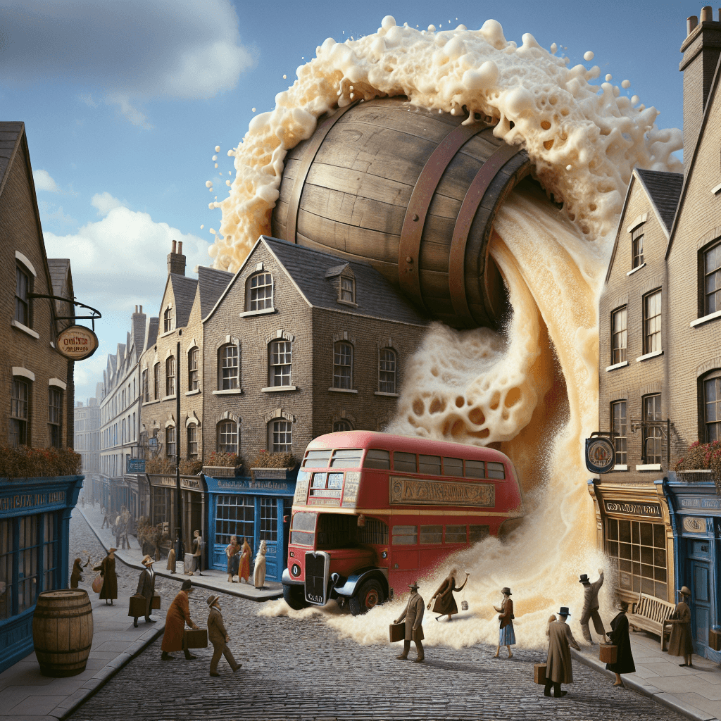 Why did a giant wave of beer once flood the streets of London?