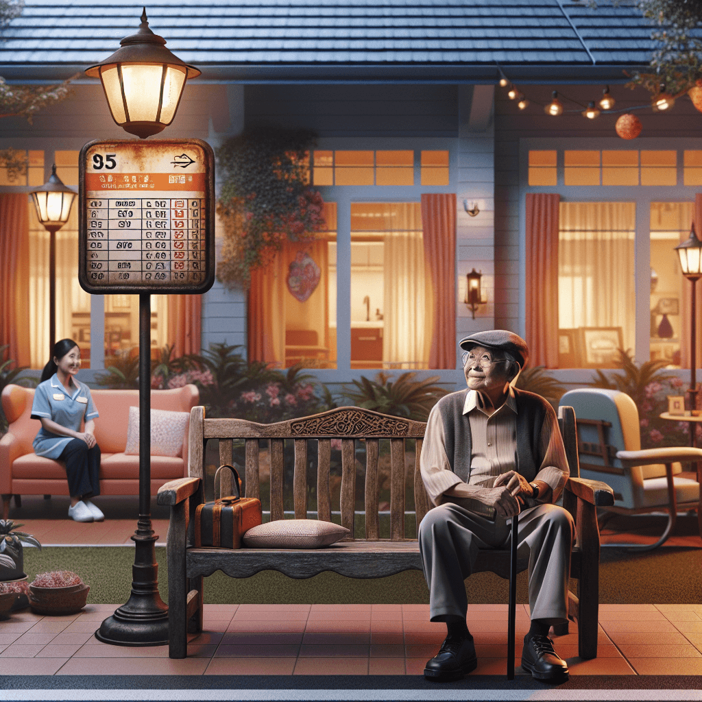 Why do some nursing homes build fake bus stops that go nowhere?