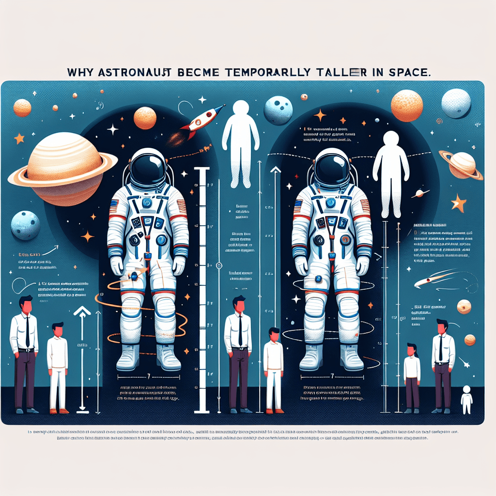 Why do astronauts get temporarily taller while they are in space?