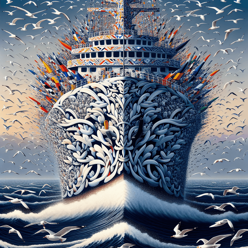 Why did navies paint ships with dazzling patterns to confuse, not hide?