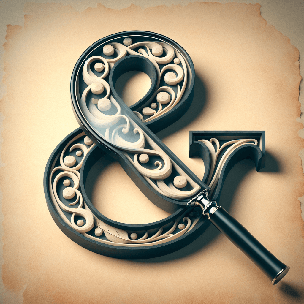 What two letters are hiding inside the ampersand symbol?