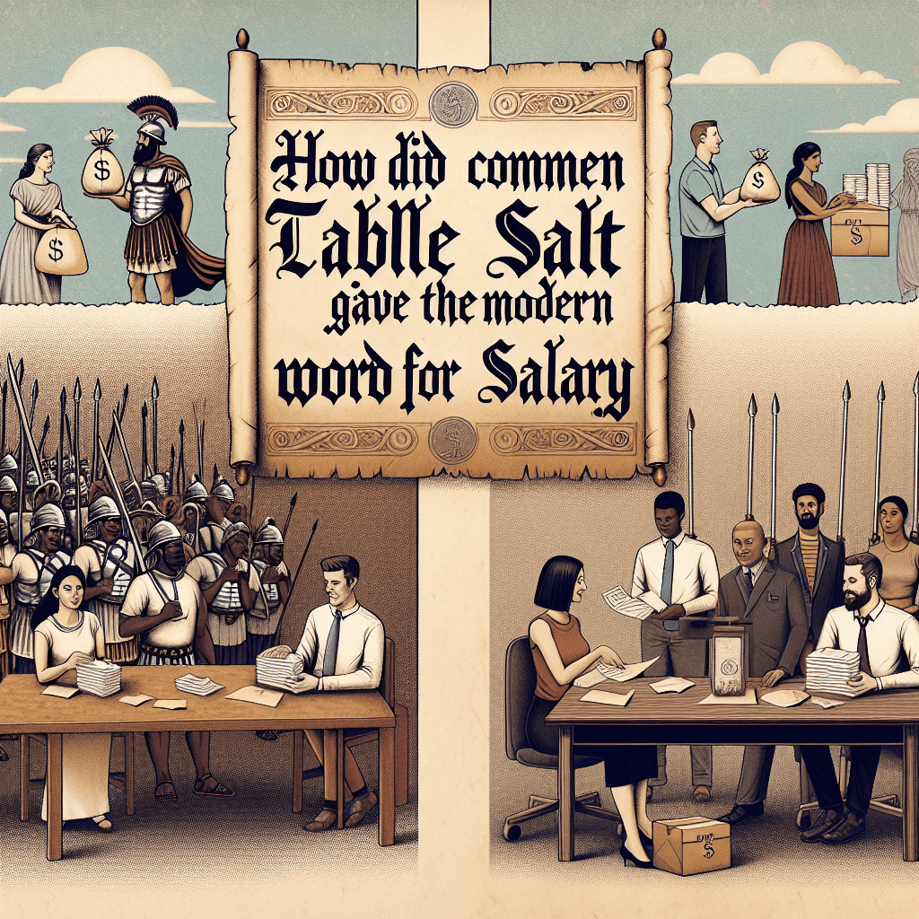 How did common table salt give us the modern word for salary?