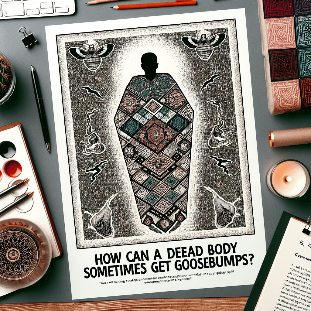How can a dead body sometimes get goosebumps?