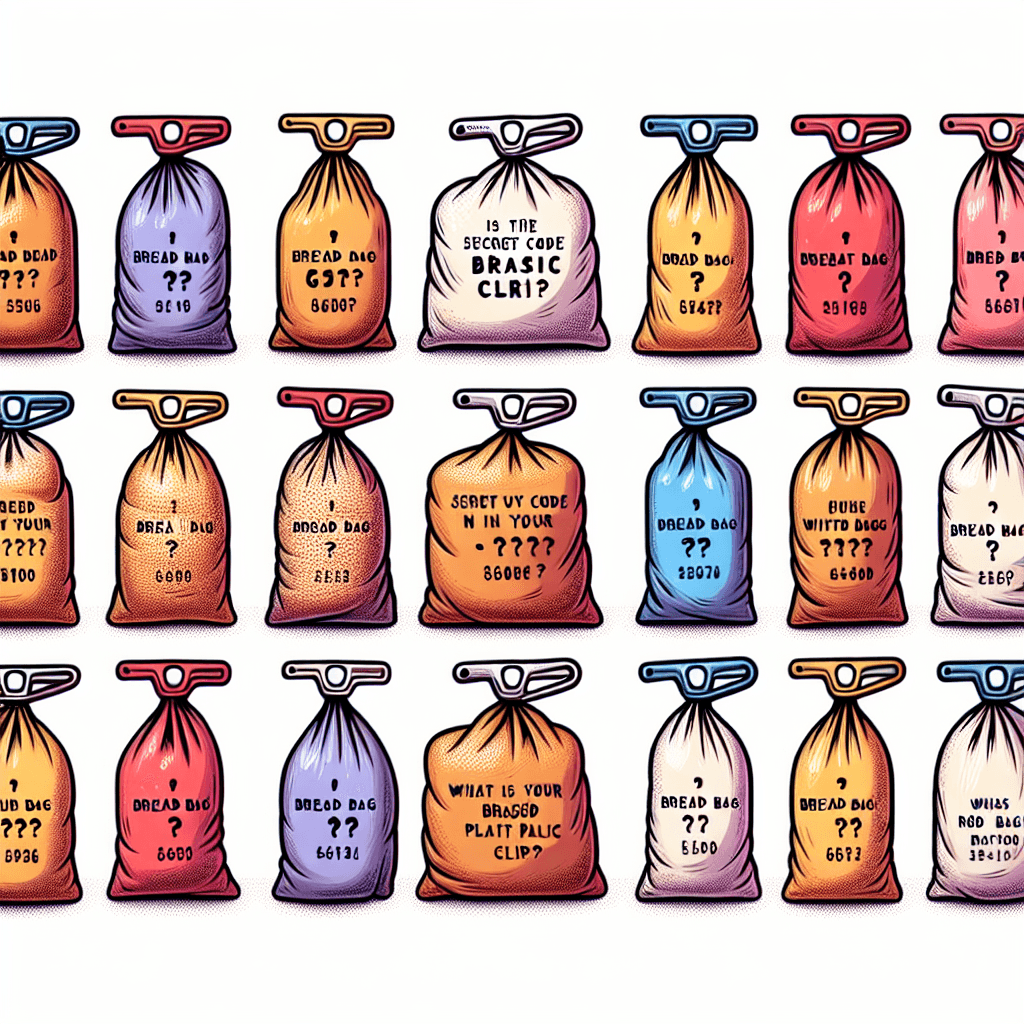 What is the secret code hidden in the color of your bread bag's plastic clip?