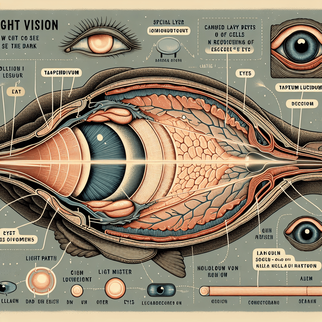 Why do some animals have built-in night vision that makes their eyes glow?