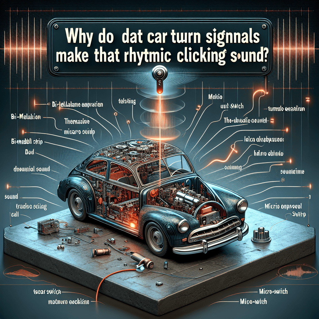 Why do car turn signals make that rhythmic clicking sound?