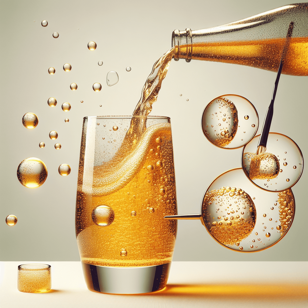 Why do bubbles in a freshly poured soda first cling to the sides of the glass?