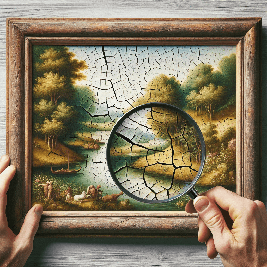 Why do so many old paintings have a network of fine cracks all over their surface?