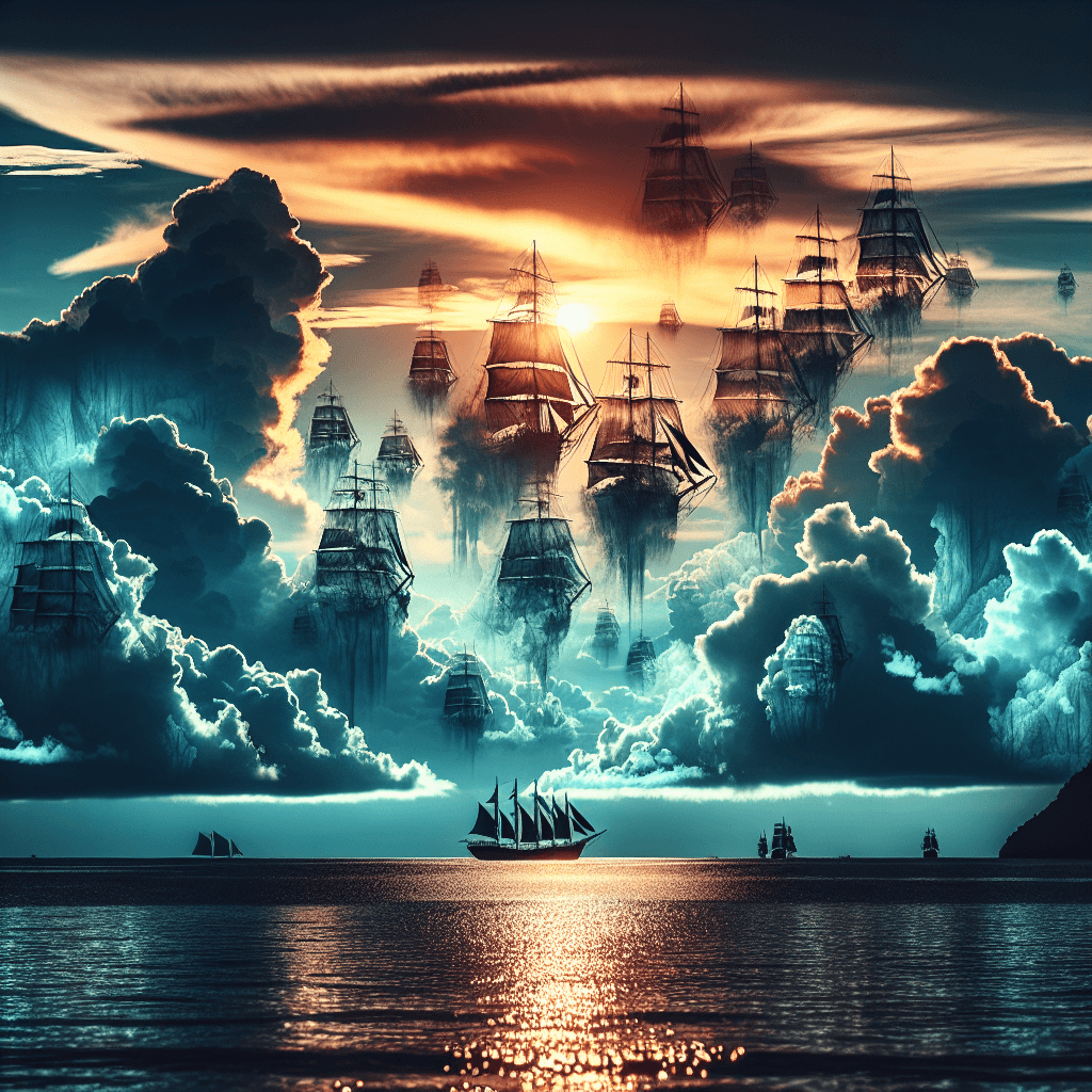 Why can you sometimes see phantom ships floating in the sky above the sea?