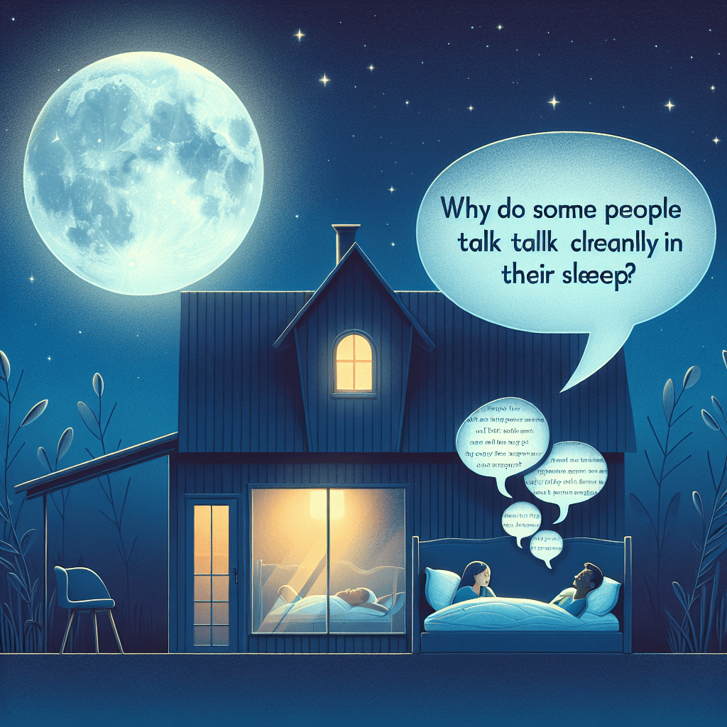 Why do some people talk clearly in their sleep?