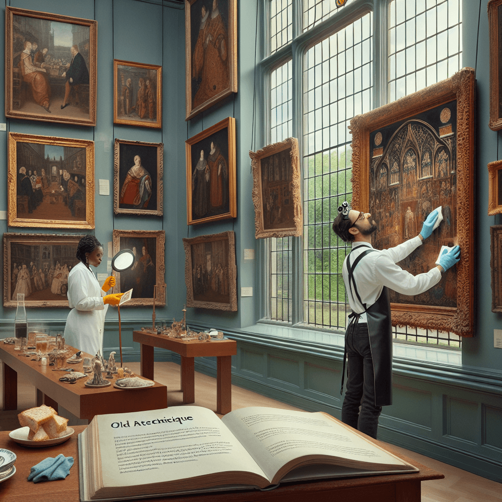 Why was stale bread once a professional tool for cleaning fine art?