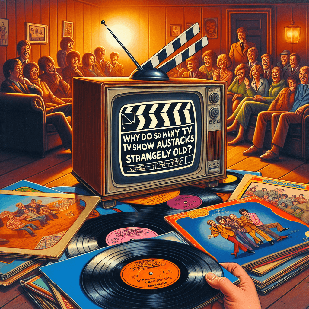 Why do so many TV show laugh tracks sound strangely old?