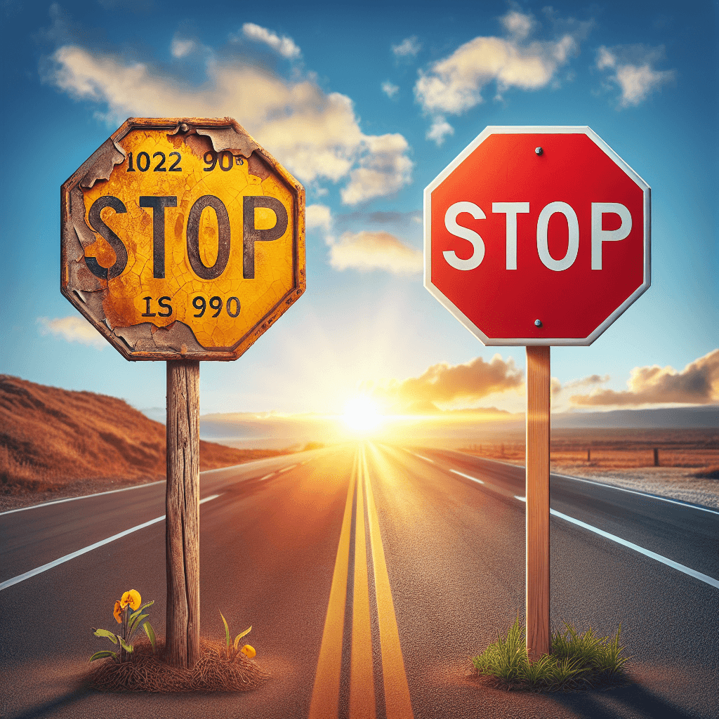 Why were stop signs originally yellow before they became red?