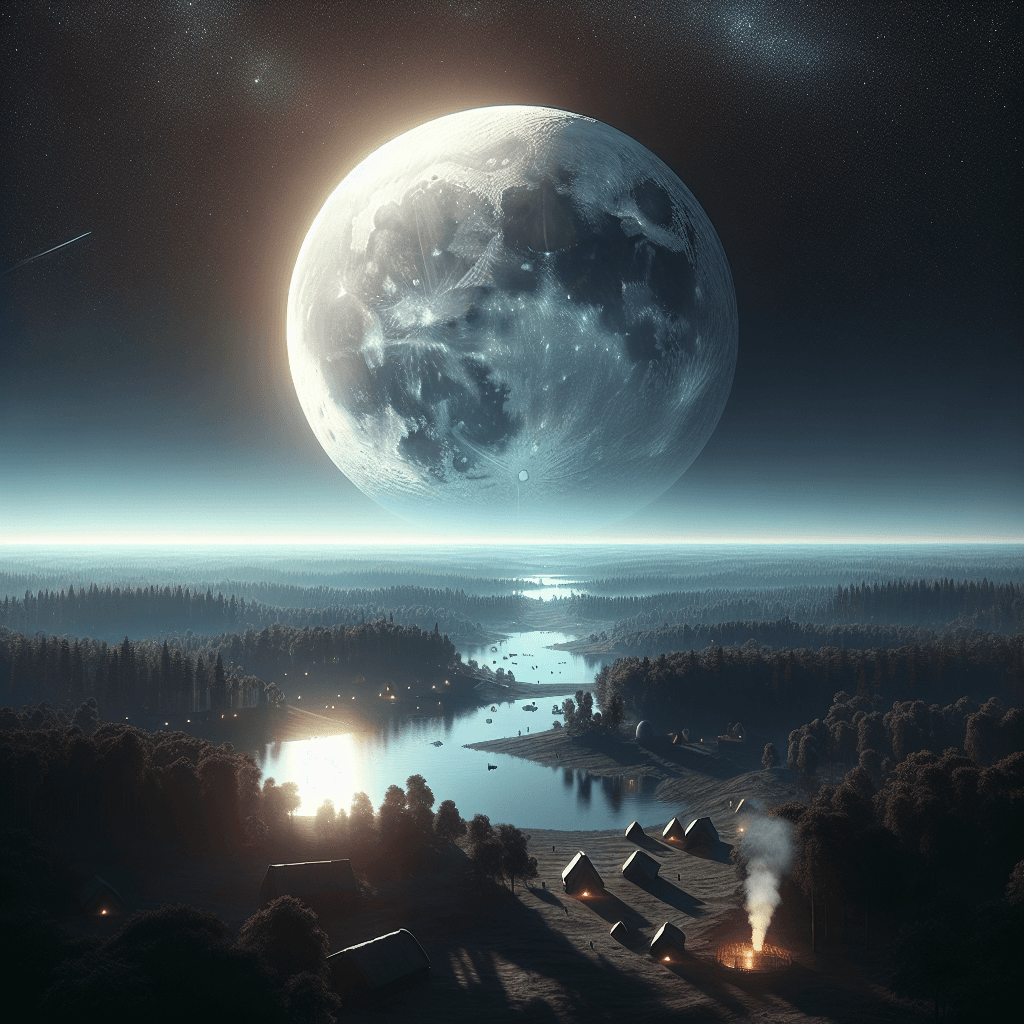 Why does the moon look so much bigger when it is near the horizon?