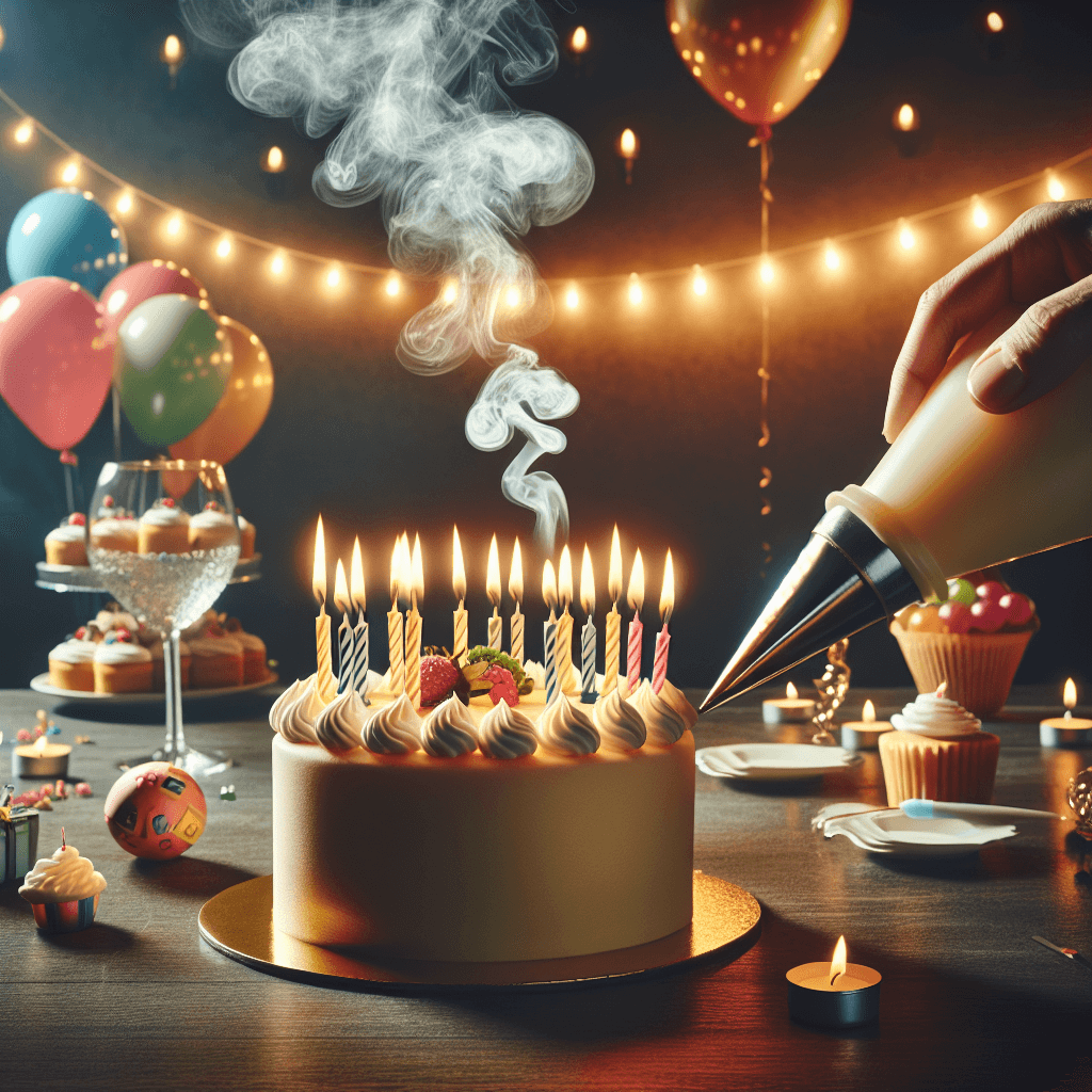 Why do we put lit candles on a cake just to immediately blow them out?
