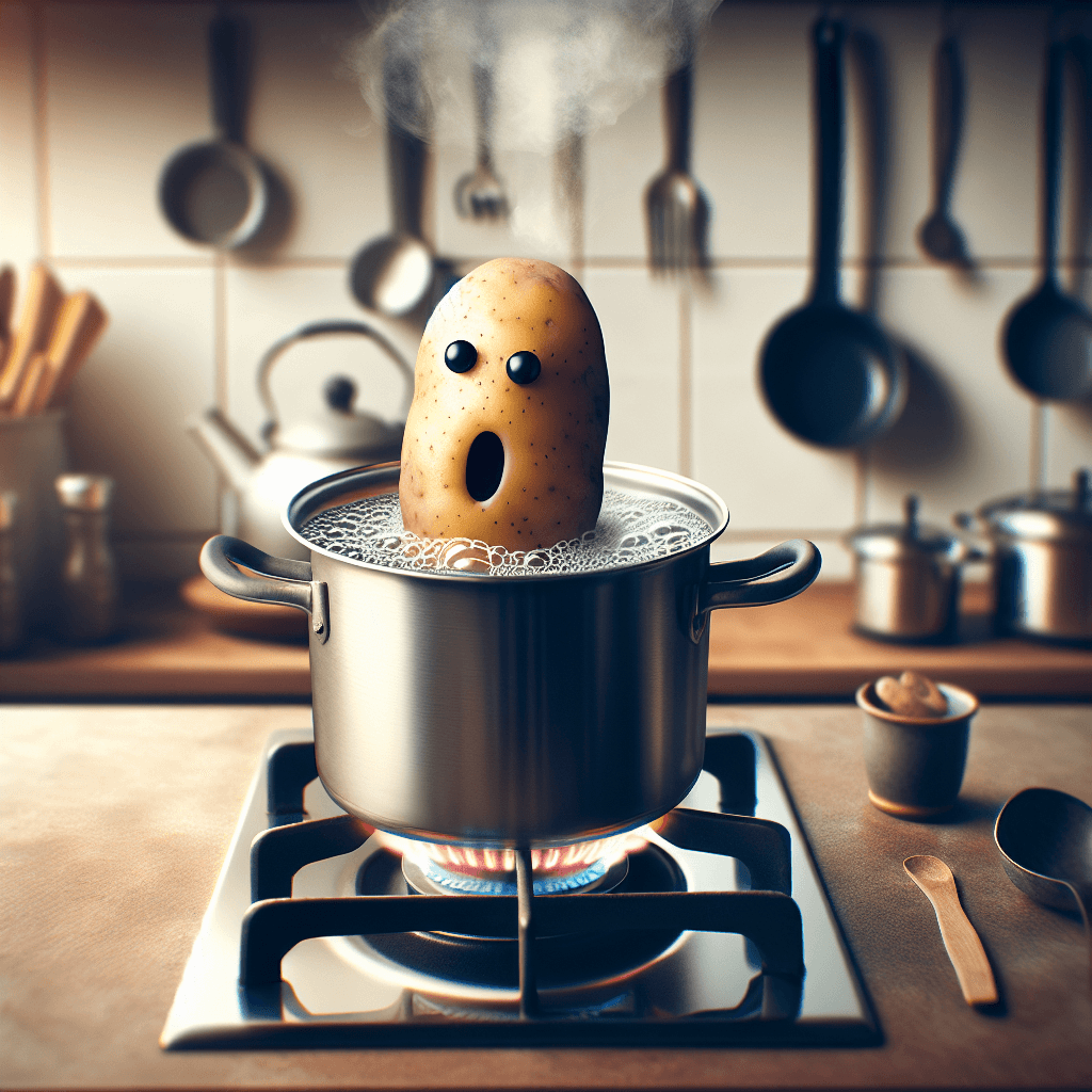 Why does boiling a potato sometimes make it sound like it is screaming?