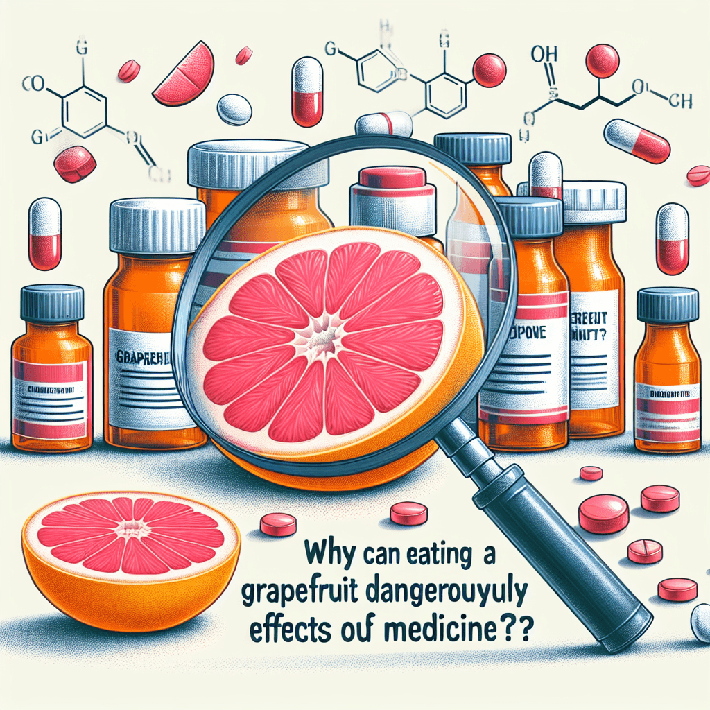 Why can eating a grapefruit dangerously alter the effects of medicine?