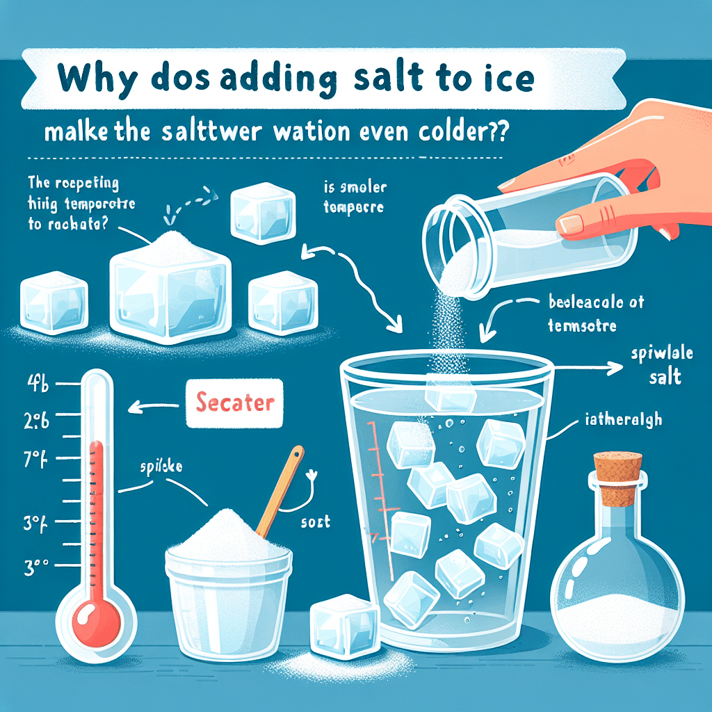 Why does adding salt to ice make the resulting saltwater mixture even colder?