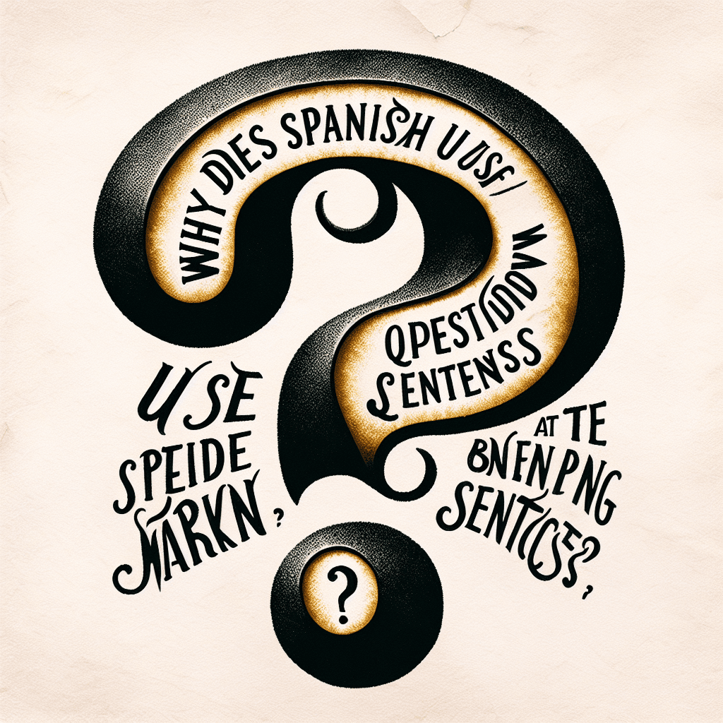 Why does Spanish use upside-down question marks at the beginning of sentences?