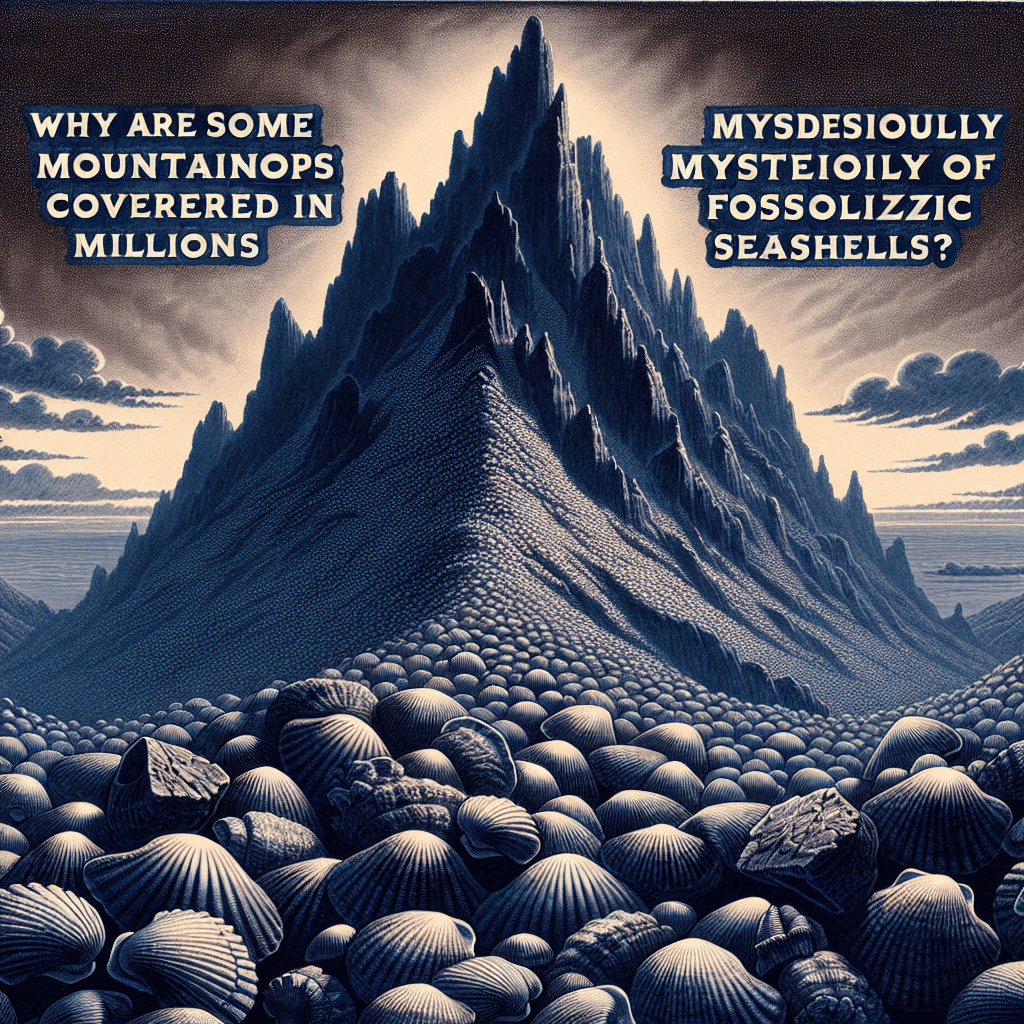 Why are some mountaintops mysteriously covered in millions of fossilized seashells?