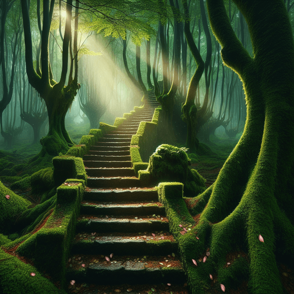 Why do people sometimes find lonely staircases deep in the woods?