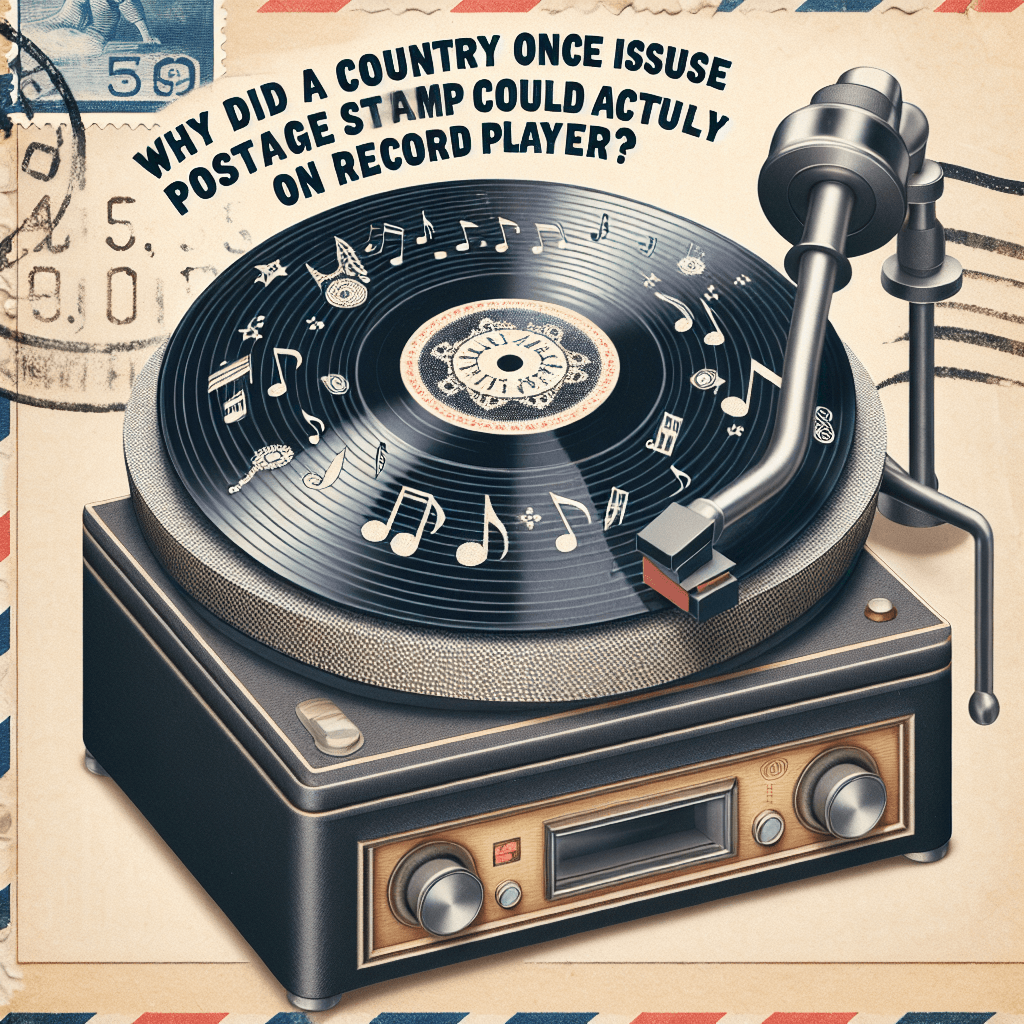 Why did a country once issue postage stamps you could actually play on a record player?