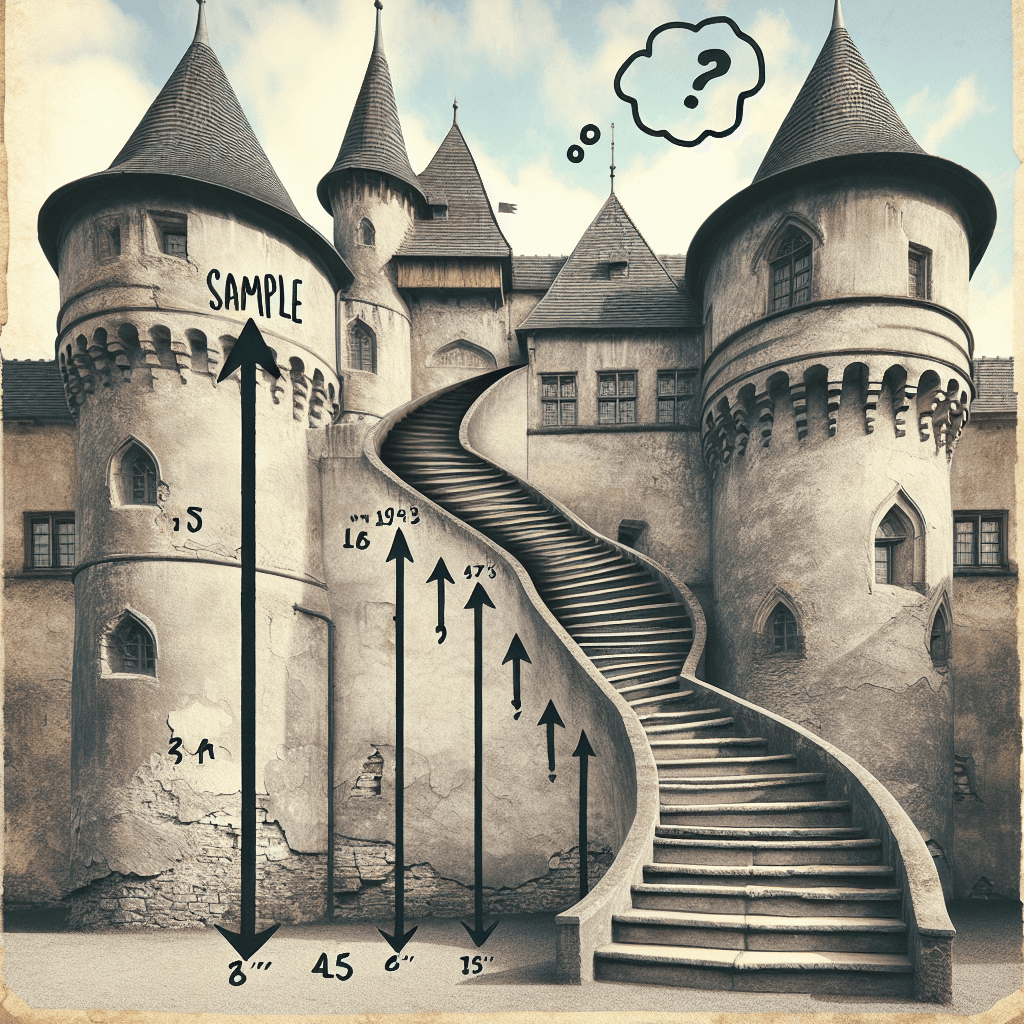 Why do old castle stairs often have steps of deliberately uneven heights?