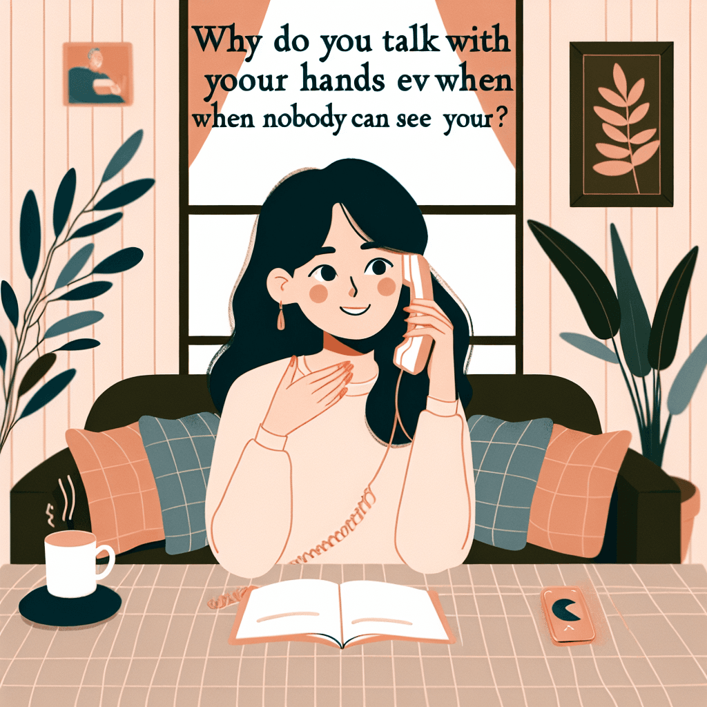 Why do you talk with your hands even when nobody can see you?
