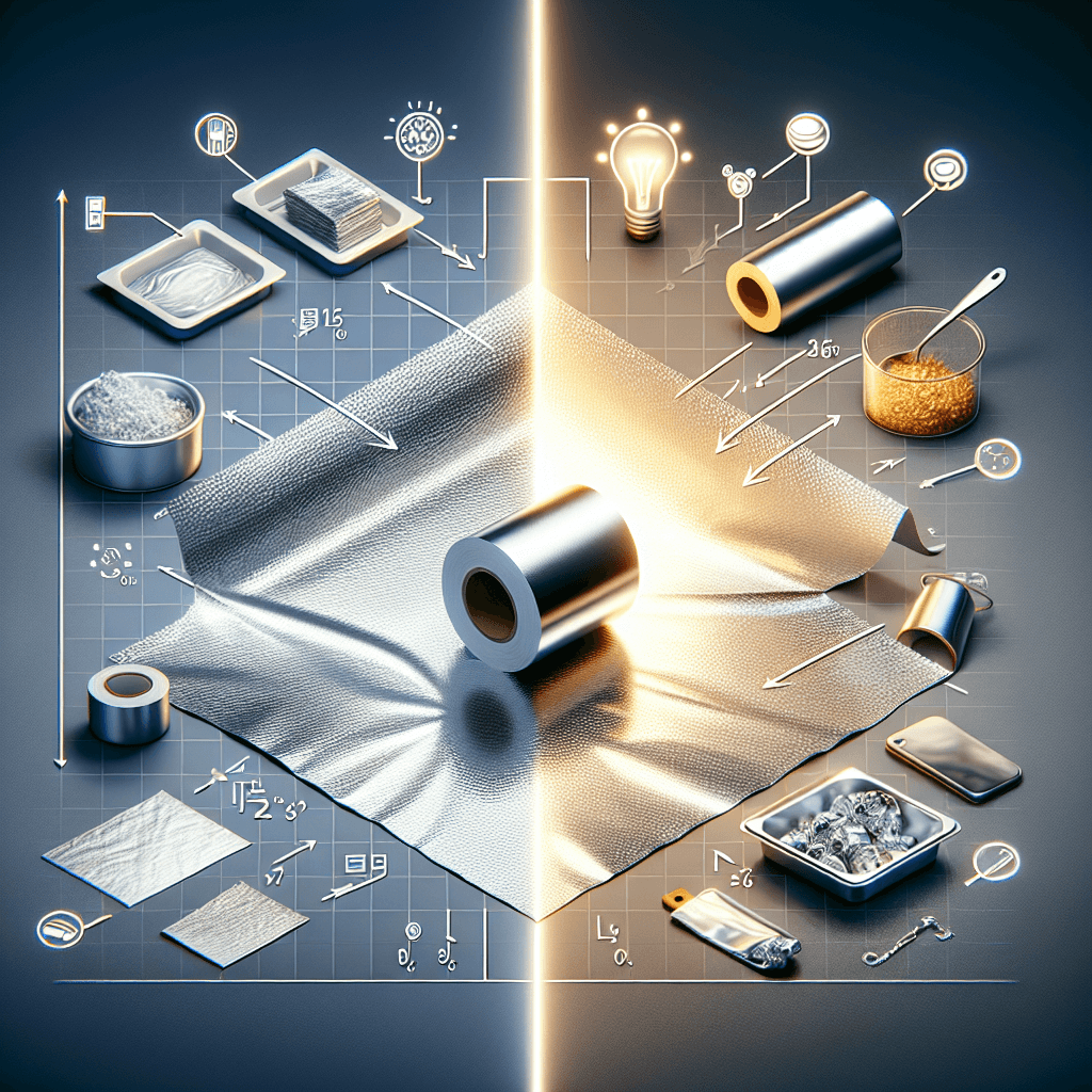 Why does aluminum foil have one shiny side and one dull side?