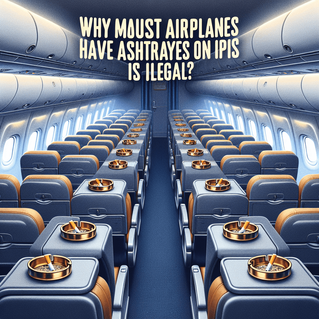 Why must airplanes legally have ashtrays if smoking on them is illegal?