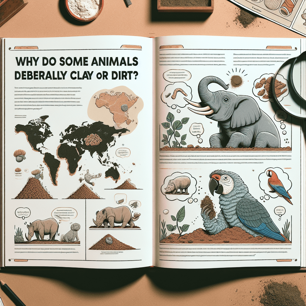 Why do some animals deliberately eat clay or dirt?