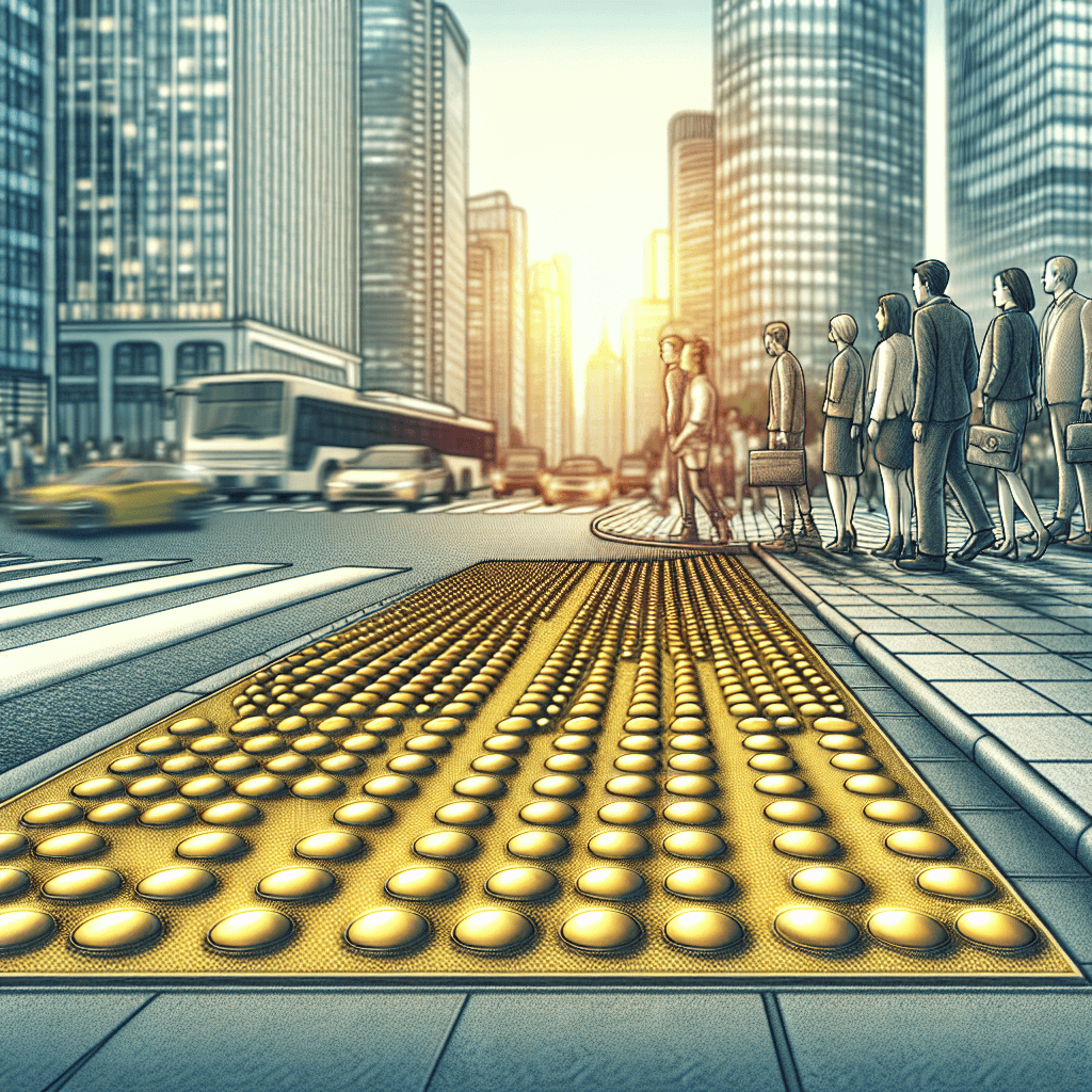 Why are sidewalk corners often covered in fields of little bumps?