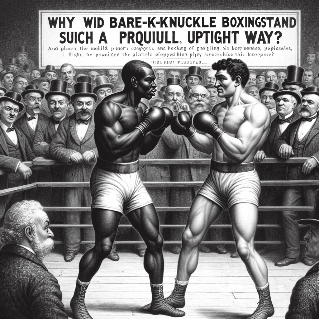 Why did bare-knuckle boxers stand in such a peculiar, upright way?