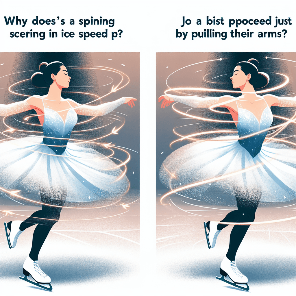 Why does a spinning ice skater speed up just by pulling in their arms?