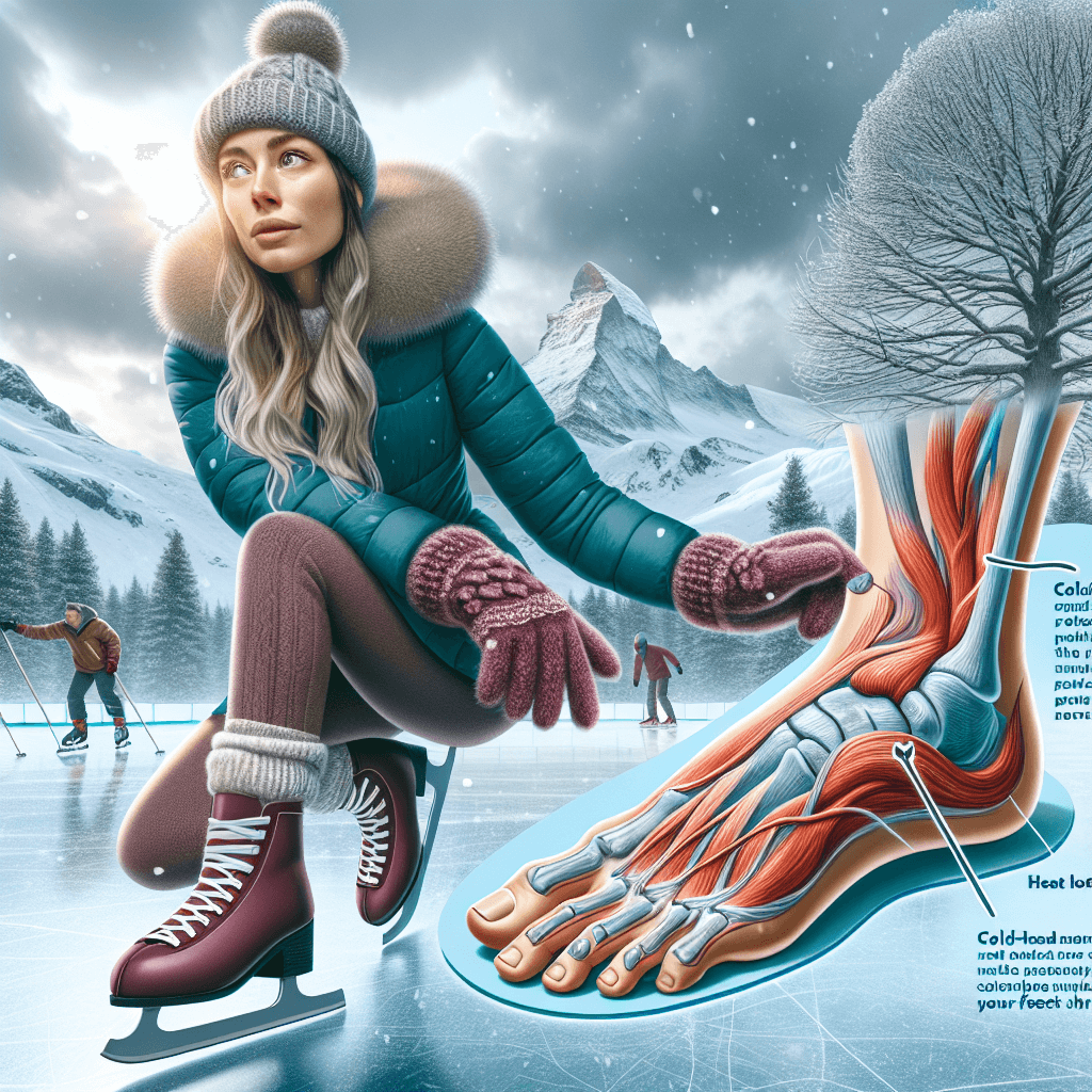 Why can ice skating temporarily make your feet shrink in size?