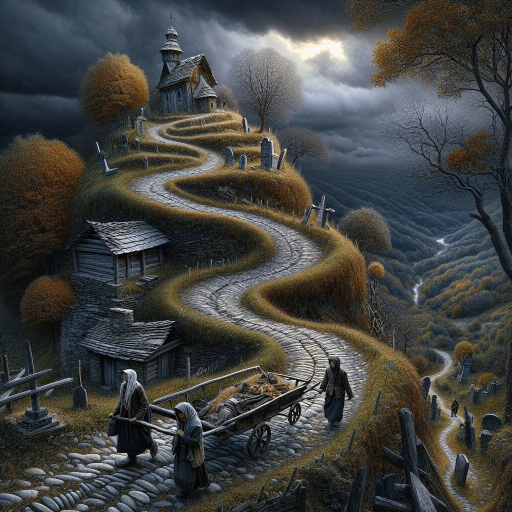 Why did some remote villages have special corpse roads just for carrying the dead?