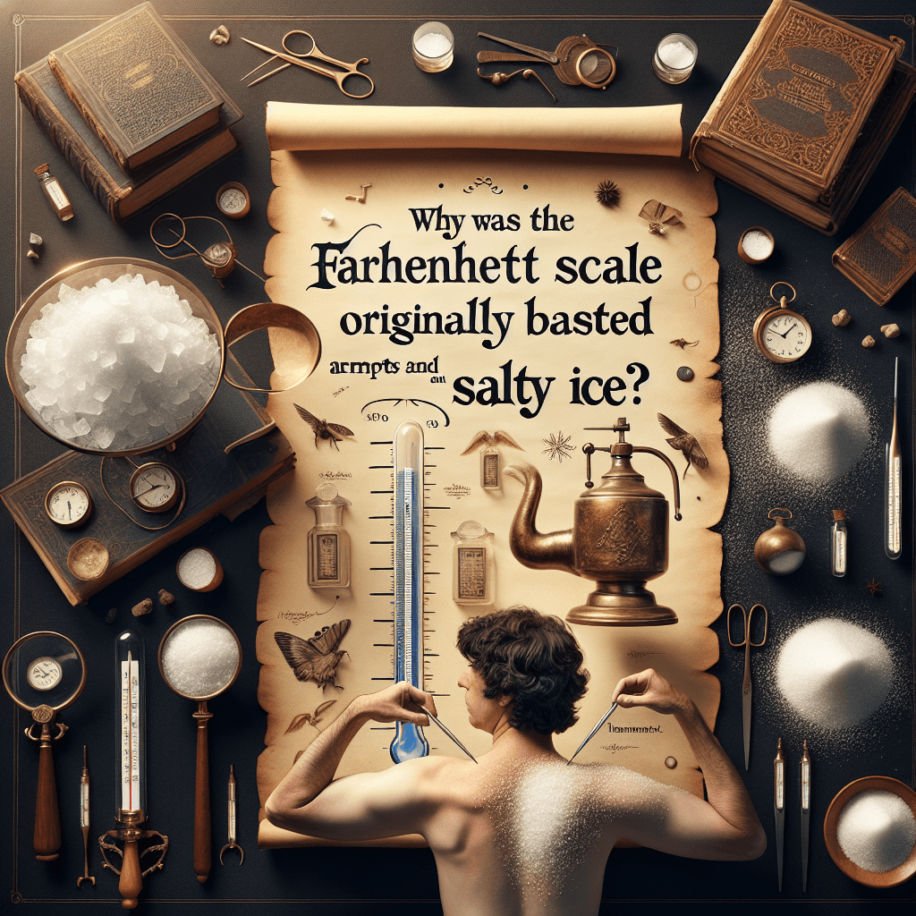Why was the Fahrenheit scale originally based on armpits and salty ice?