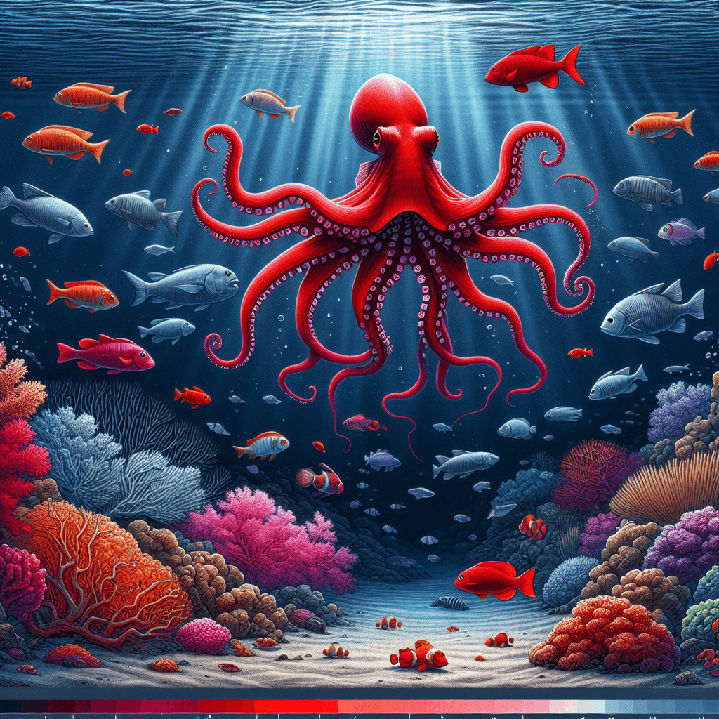 Why is red the color of invisibility in the deep sea?
