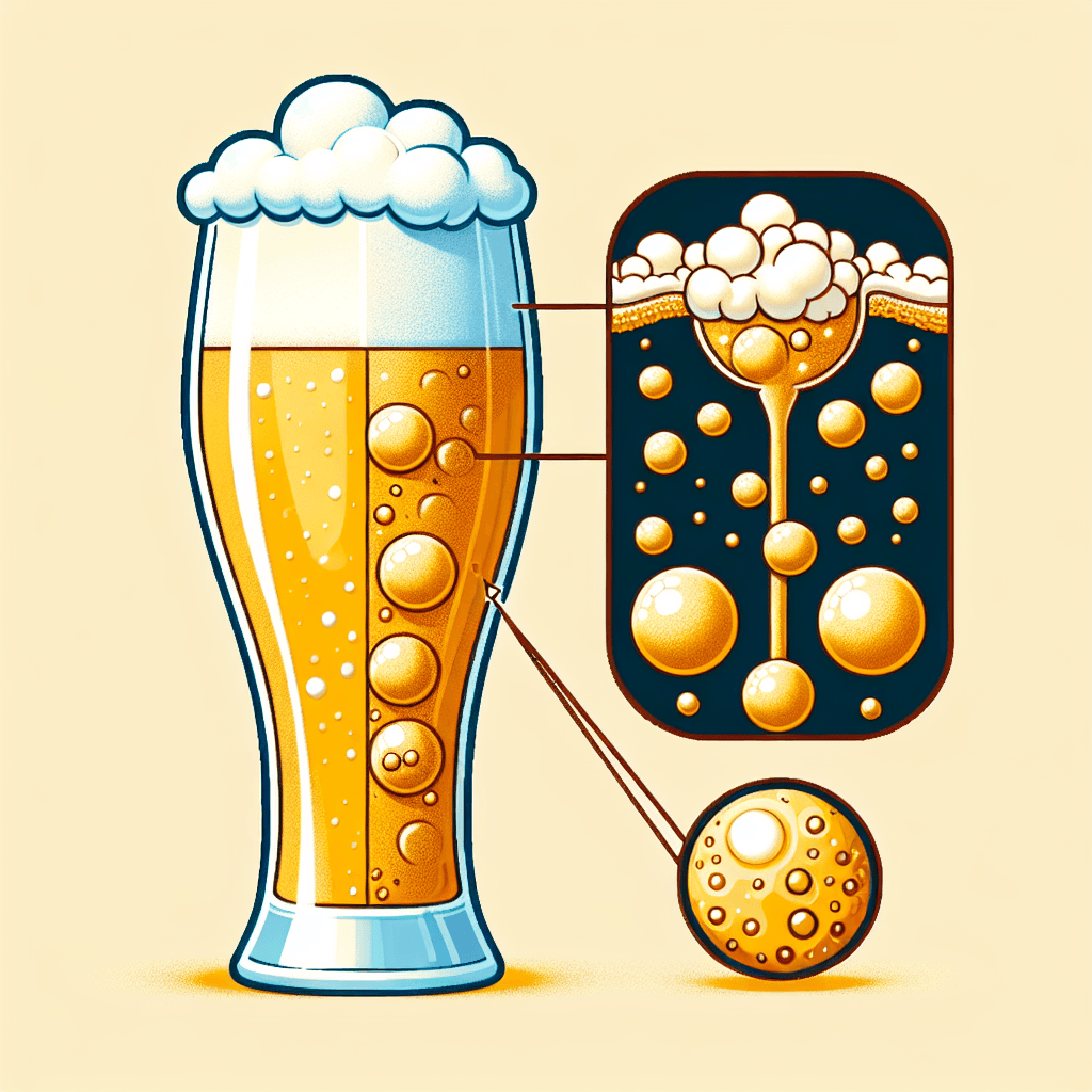 Why is the foam on a glass of beer white when the beer itself is golden?