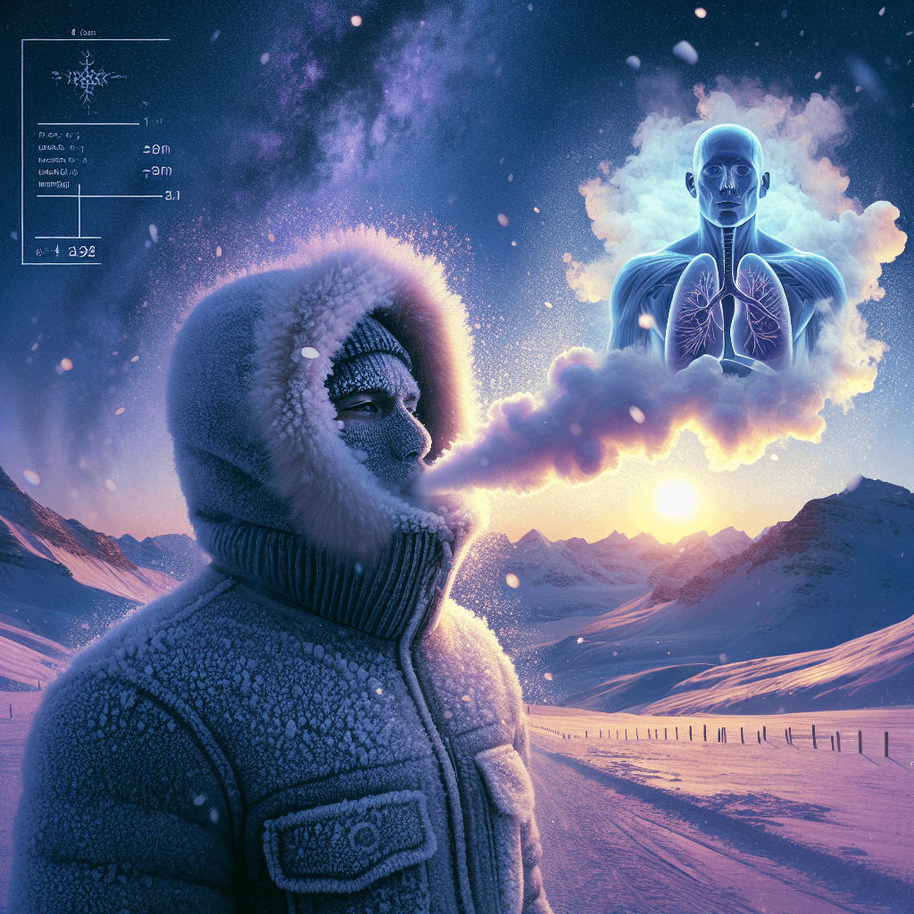 What makes your breath look like a cloud of smoke in the cold?