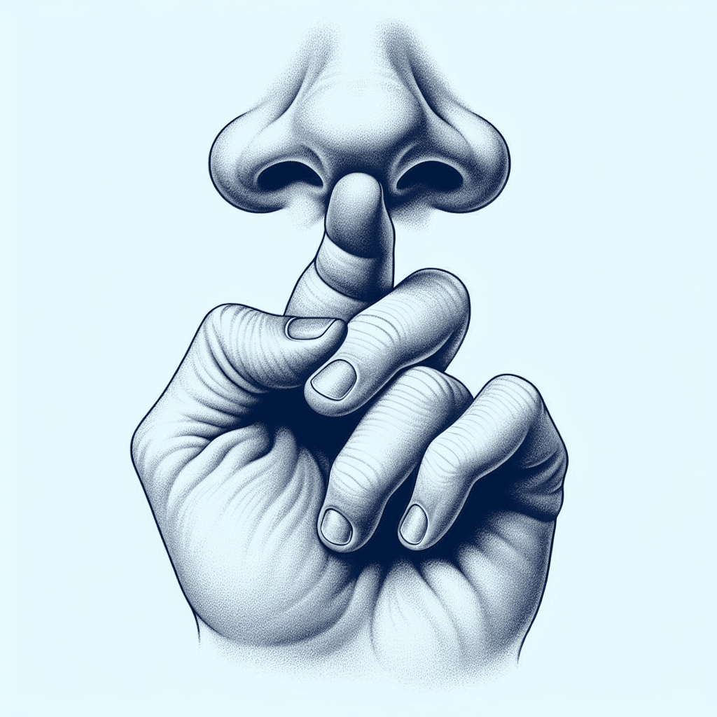 Why does touching your nose with crossed fingers make it feel like you have two noses?