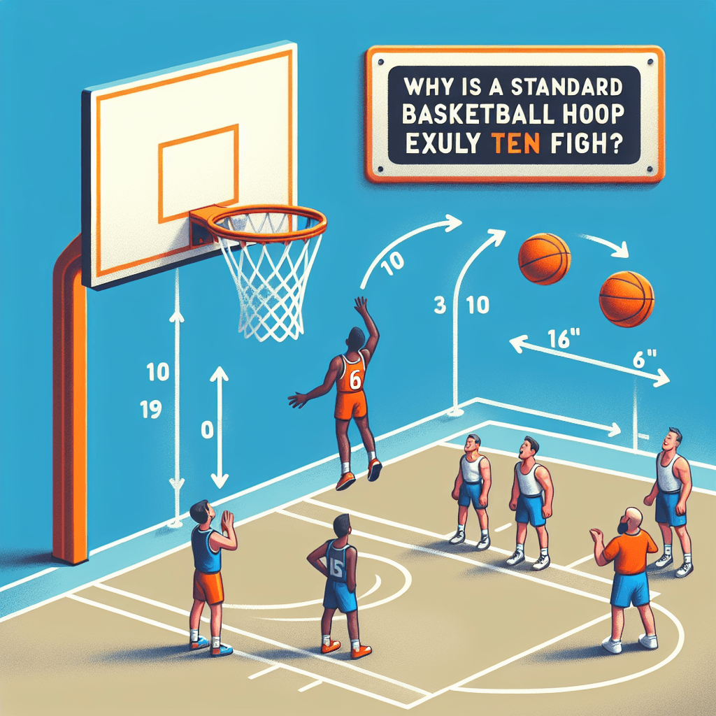 Why is a standard basketball hoop exactly ten feet high?