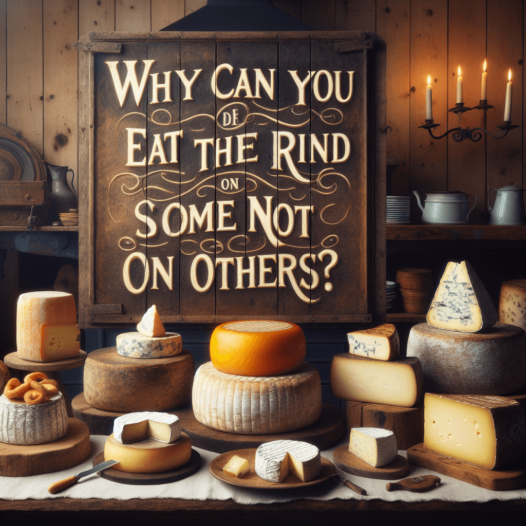 Why can you eat the rind on some cheeses but not on others?