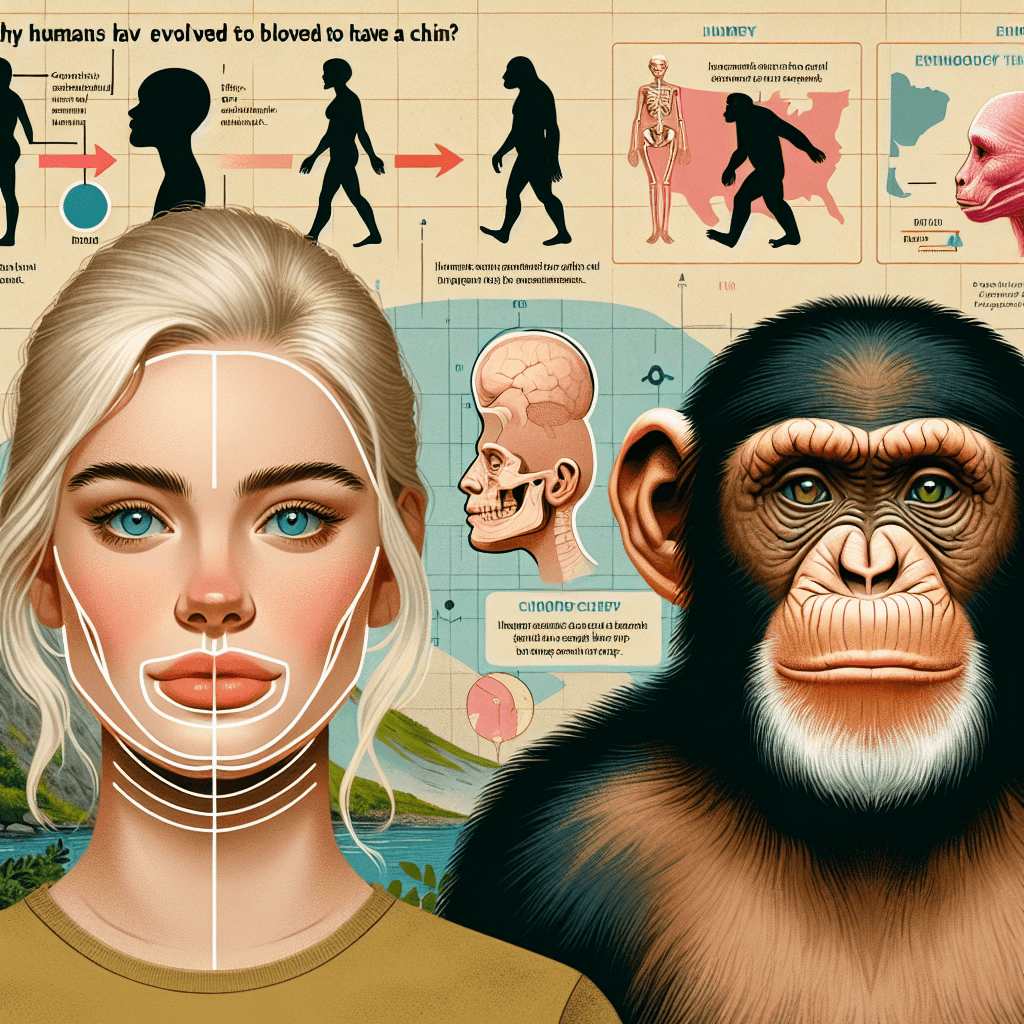 Why do humans have chins when other primates do not?