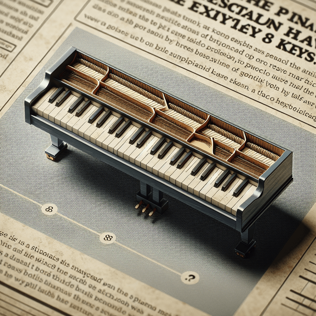 Why does a standard piano have exactly eighty-eight keys?