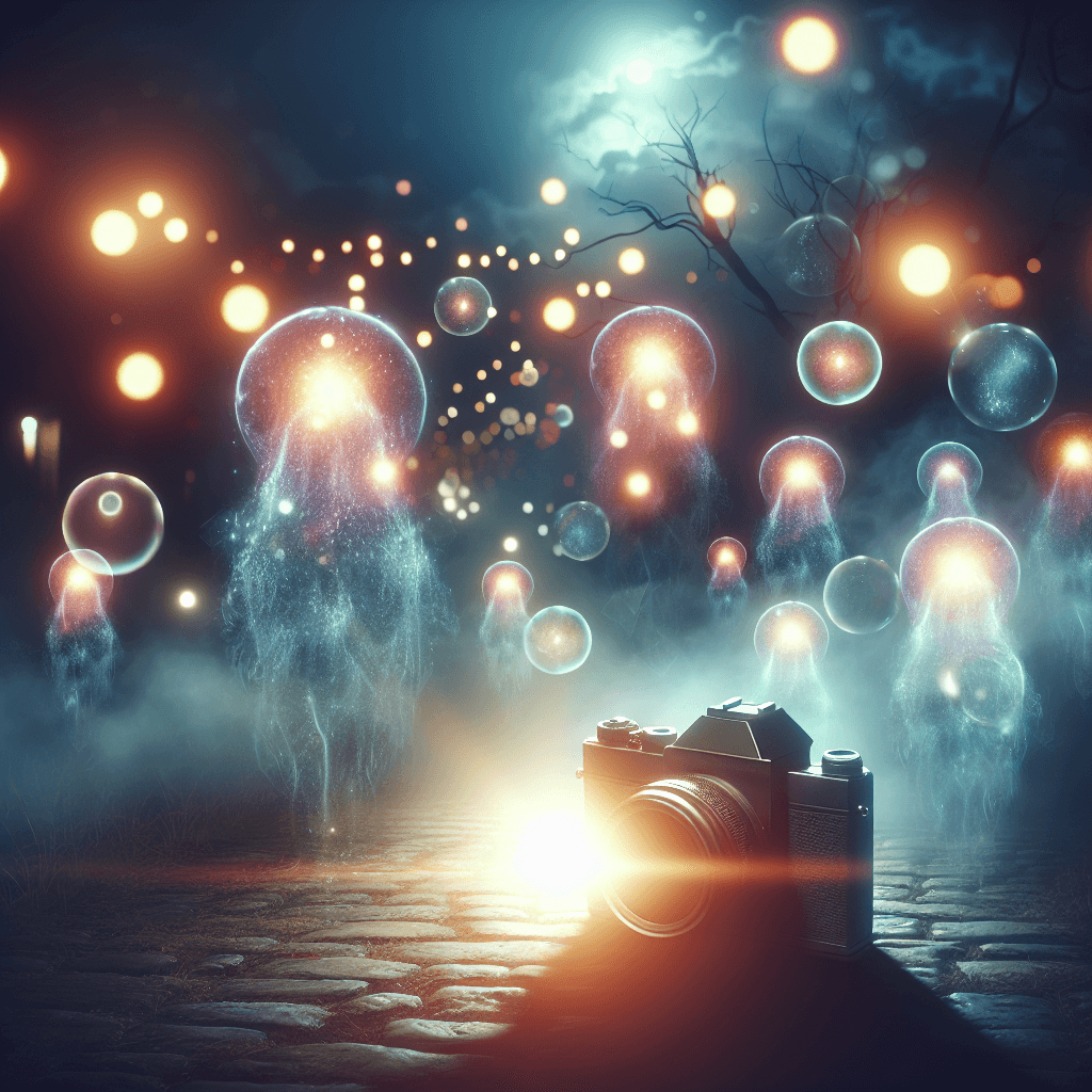 What creates those mysterious floating ghost orbs in flash photos?