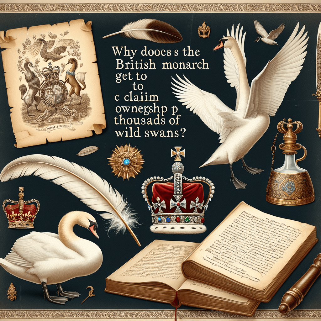Why does the British monarch get to claim ownership of thousands of wild swans?