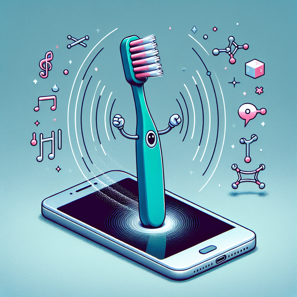 Why does a toothbrush head on a vibrating phone move like a tiny robot?