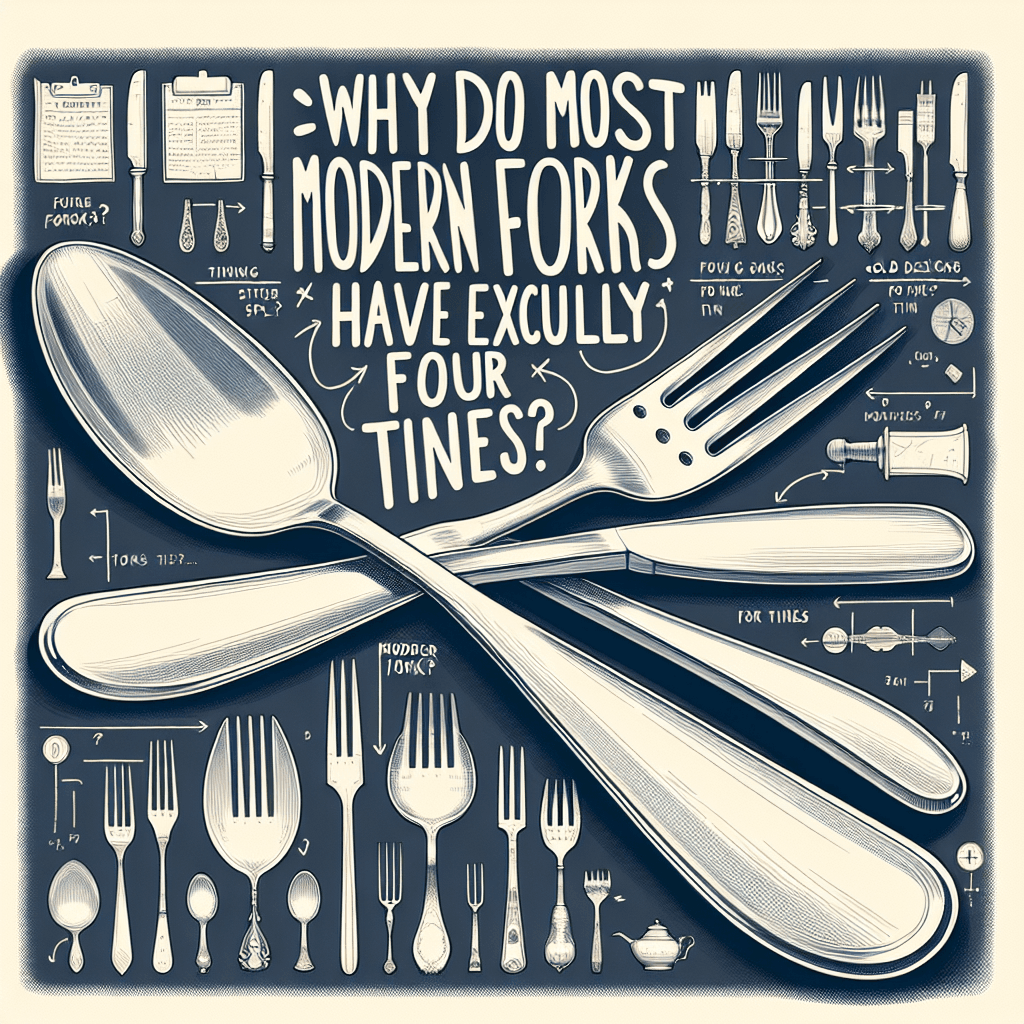 Why do most modern forks have exactly four tines?