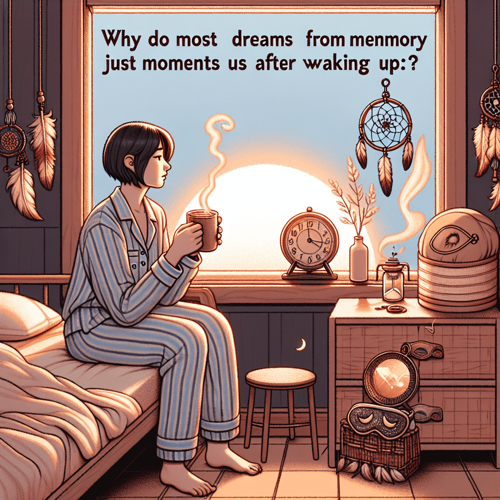 Why do most dreams vanish from memory just moments after waking up?